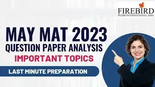 MAY MAT 2023 Exam | Question Paper Analysis | Important Topics #mat2023 #matmba2023