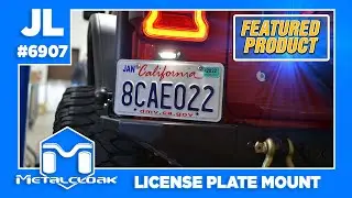 Featured Product: MetalCloak Swing-A-Way License Plate Relocation Mount for the Jeep JL Wrangler
