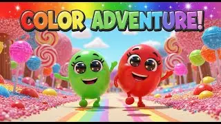 Color Adventure with Jellybean Giants 🍬👣 | Learn Colors for Kids | Preschool Educational Video