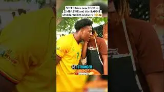 SPEED Tries New FOOD And This BADDIE Whispered Him A Secret🫣🇿🇼 #ishowspeed #baddie #zimbabwe #food