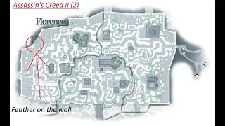 Assassin's Creed II (2) (2160p4K) (PC) How to collect feather on the wall in Florence !
