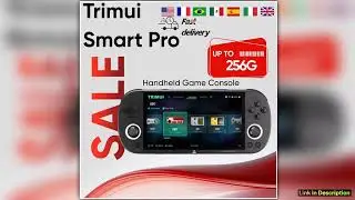 Trimui Smart Pro Handheld Game Console Linux System 496IPS ScreenJoystick RGB Lighting Smartpro Ret