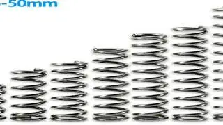 Cylindrical Helical Coil  Backspring Compressed Shock Absorbing Pressure Return Small Compression Sp