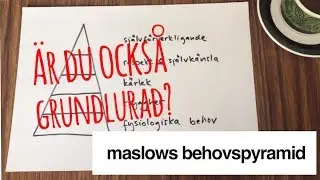 Vilka behov försöker du egentligen fylla? Maslows behovspyramid & ägande