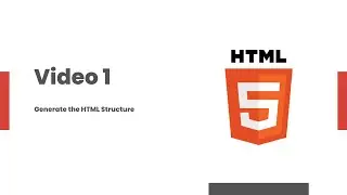 How to create custom components - Video 1 HTML