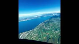 Flying over Geneva ( switzerland )