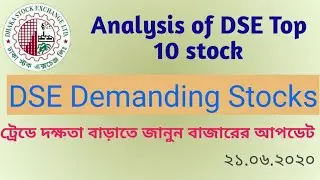 DSE Top ten Item review 21.06.2020! Business Icon! Bangladesh capital market