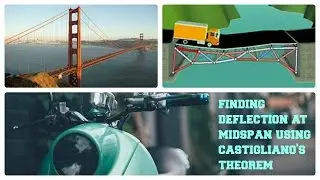 Finding Deflection at Mid span using Castigliano's Theorem