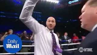Fury gets ready to rumble after trash talking with Wilder - Daily Mail