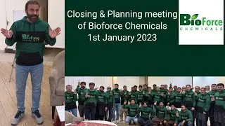 Closing & Planning meeting of Bioforce Chemicals 1st January 2023, presiding by CEO Sajjad Bhutta