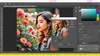 Photoshop tutorial leeson 194: Tutorial to change the opacity of a photo and make appear blurry