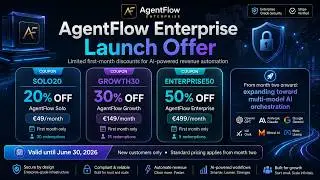 AgentFlow Enterprise Launch Offer | AI RevOps SaaS Discounts Until June 30, 2026