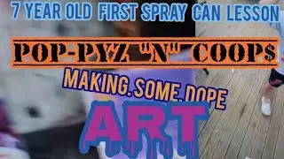  Graffiti canvas spray can tutorial 4 ABSOLUTE ( 7 year old) beginners!!!