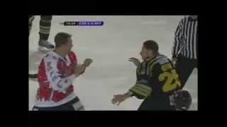 Carlyle Lewis vs Kevin Bergin EIHL fight 21-12-08