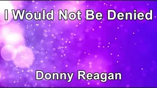 I Would Not Be Denied - Donny Reagan  (Lyrics)