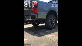 2023 F250 Ford Performance Exhaust cold start on 7.3 Godzilla