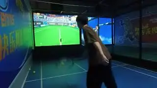 AR indoor tennis for indoor digital sports & amusement hall