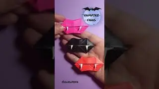 Vampire Fang Origami (Colmillos de Vampiro) HALLOWEEN
