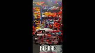 NERF COLLECTION Of 750+ Blasters - NEW Nerf Room SNEAK PEEK!  #shorts #nerf #nerfblaster #blasters