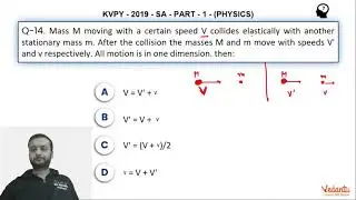 KVPY 2019 Paper Solution | Q.14 | KVPY Physics Part 1 | SA Stream | Class 11 | KVPY Exam | Vedantu