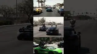 Fastlane Exotic Car Club's Vegas Chapter: Exotic Car Convoy and Police Escort🥳😎#shorts #exotics
