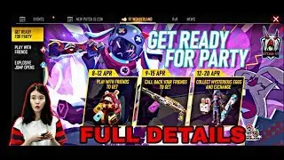 Freefire wonderland event full details||get ready for party ff wonderland|freefire event today #ob21