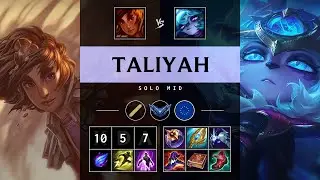 Taliyah Mid vs Vex - EUW Diamond Patch 25.17