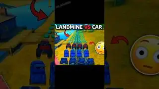 car vs landmine  #shorts #freefire
