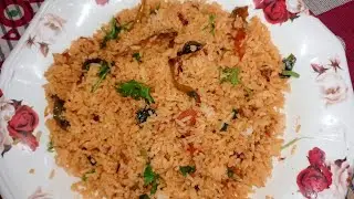 Tomato rice with leftover rice|easy method ,quick recipe 