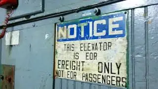 Riding the vintage OTIS freight elevator @ the Fedder industrial complex w/ HiFiAndElevators22