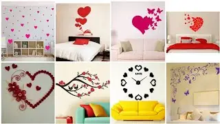 Most lovely heart shaped wall painting design/beautiful heart wall art design/heart wall decor