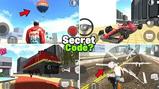 Hot Air Balloon + New Weapon Cheat Code | New Feature In Indian Bike Driving 3d | Racing Car Code