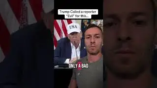 7/11 Trump calls reporter evil for asking a question about Texas flood