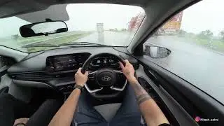 POV: Hyundai i20 | Rainy roads, peaceful ride | Hyundai i20 POV Drive on KMP Expressway