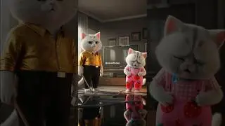 Frozen Tears & Warm Hearts: Papa Cat & Baby Cat&rsquo;s Emotional Journey | MeowLifeVibes #shorts