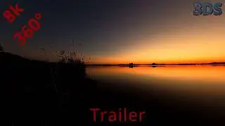 Rangsdorfer See, Sonnenuntergang, Brilliant View, Trailer, 8k, 360&deg;
