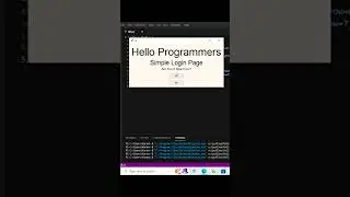 Simple Login Page Using Python Programming Tkinter #python #programming #tkinter #graphics #shorts