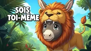 L&rsquo;&Acirc;ne dans la Peau du Lion 🐴🦁 | Une Histoire Morale sur le Courage d&rsquo;&Ecirc;tre Soi