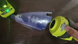 Беспроводной ручной пылесос Ryobi 18V: распаковка, сборка и полная демонстрация.
