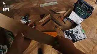 chateau joli bois - making repairs to the parquet 