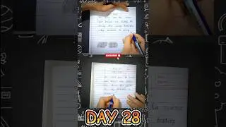 DAY 28 OF 90 DAY CHALLENGE | IMPROVING HAND WRITING WITH BOTH HANDS | #viralshort #writer #bothhands