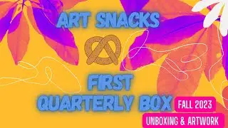 Art Snacks FIRST quarterly Art Subscription Box #subscriptionbox #artsnackschallenge