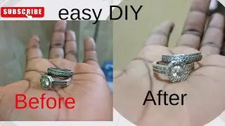 Easy DIY: How to clean your wedding/ engagement ring at home/easy trick