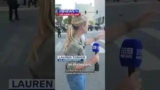 Australian reporter shot by rubber bullet in LA