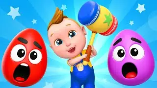 Explores Colorful Surprise Eggs | Yes Yes Playground Song | Bum Bum Kids Nursery Rhymes & Kids Songs