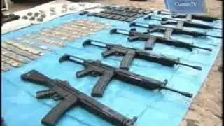 La SEDENA decomiso un arsenal en dos autom&oacute;viles en Morelia