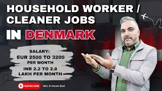 Household Worker / Cleaner Jobs in Denmark | Visa Process & Benefits Explained | Dr. Naresh Bhati