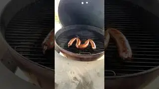 Jalape&ntilde;o And Cheese Sausage On The Weber Kettle #bbq #sausage #weberkettle
