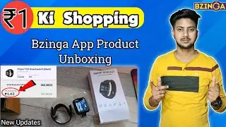 Rs.1 Smartwatch Received From Bzinga || Bzinga App Product Unboxing || Bazinga App