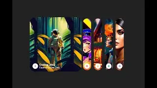 ASMR Programming | Expanding Flex Card in HTML, CSS, and JavaScript No Talking